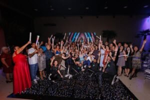 Abertura de Pista com bastão de led