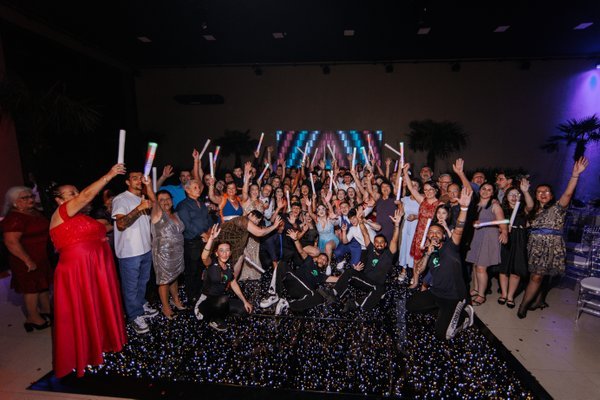 Abertura de Pista com bastão de led